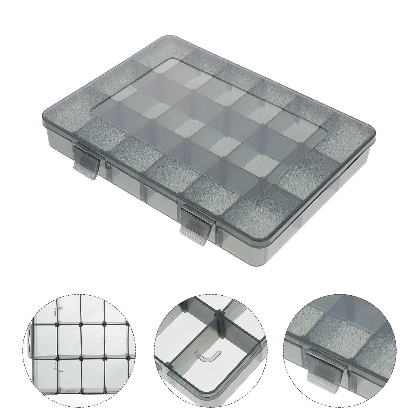 

Storage Box Clear Container Screws Box Organizer Hardwares Box Organizer Portable Bolt Storage Case Plastic Nut Compartment Case