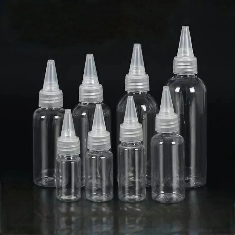

10Pcs 10ml 20ml 30ml 50ml 60ml 80/100ml PET Empty Dropper Bottles E Liquid Juice Disinfectant Ink Pigment Clear Long Tip Bottle