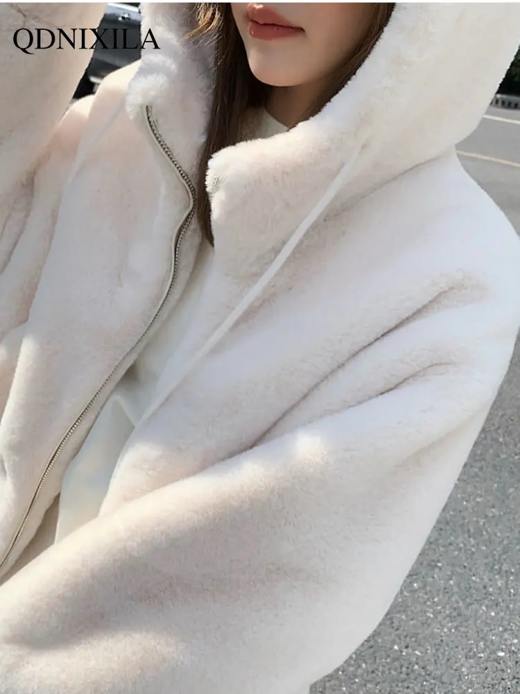 Winter Coat for Women 2022 New Outerwear Faux Fur Coat Extra Thick Warmth Jacket Women Fashion Stylish Loose Top Fur Jacket