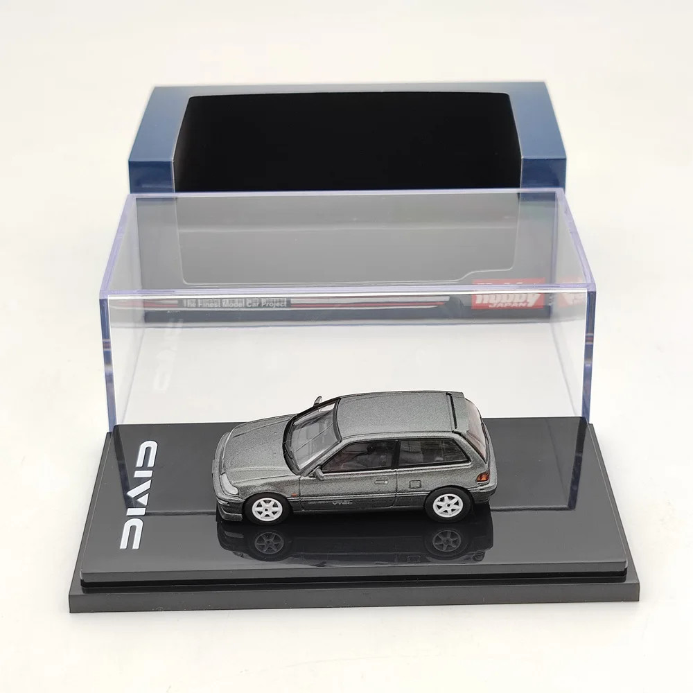 

Hobby Japan HJ641031CGM 1/64 For H~da Civic (EF9) SiR Ⅱ Cstomized Version Gray Diecast Toys Car Collection Gifts