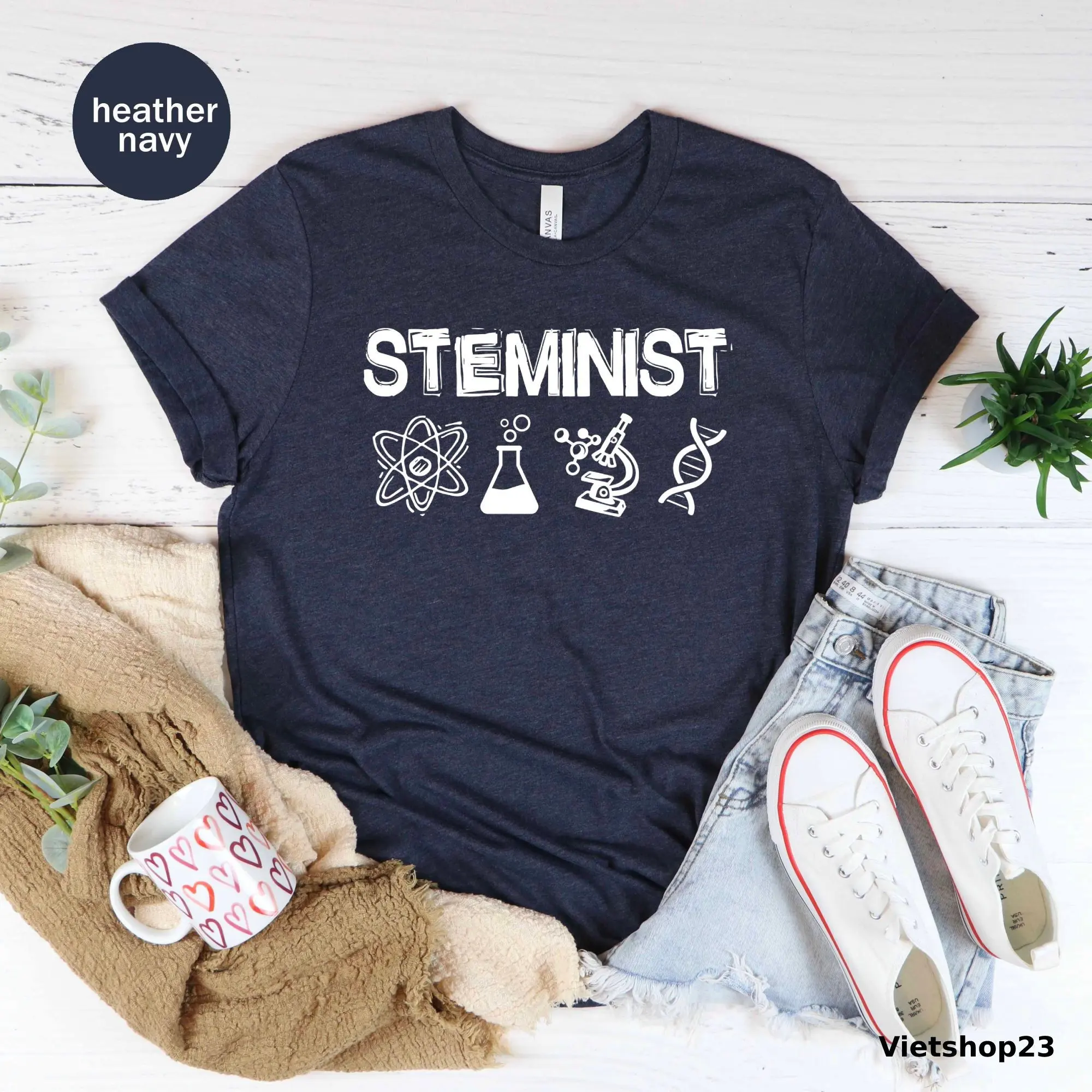 Футболка Steminist Feminist Gif Women In Stem Woman Student Women'S Power