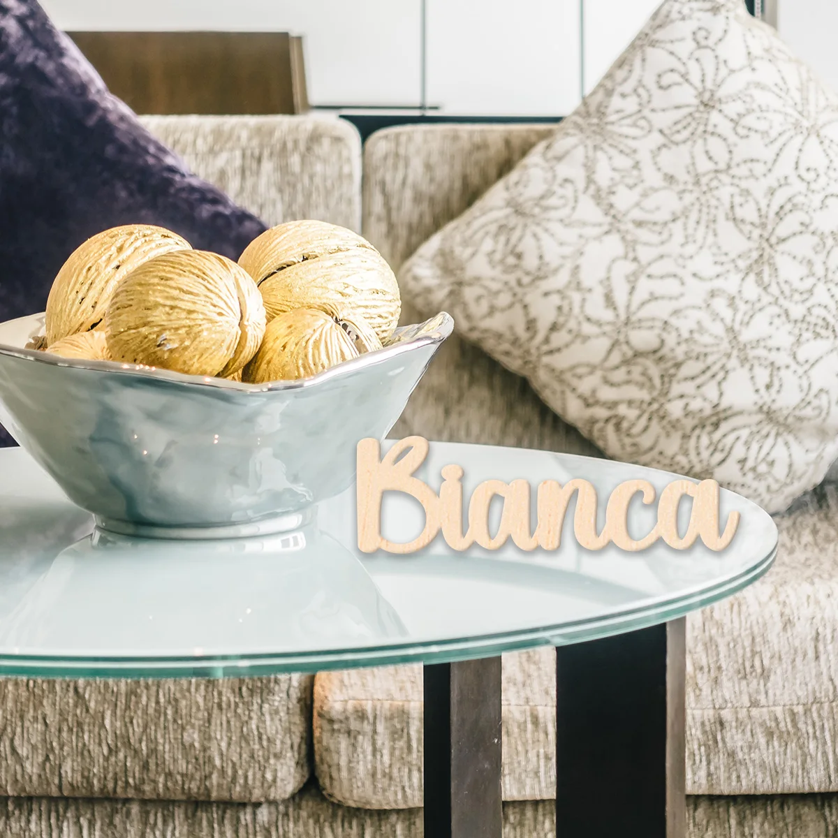 Деревянная именная табличка Putri Duyung