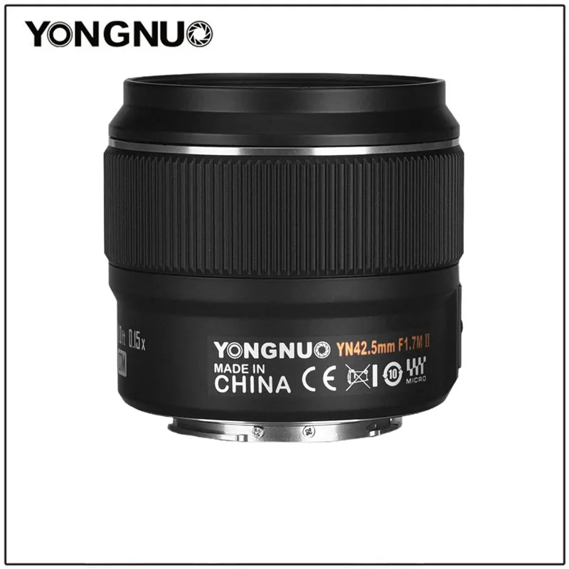 YONGNUO yn42 5 мм F1.7M II M4/3 Средний телеобъектив с большой диафрагмой для Olympus |