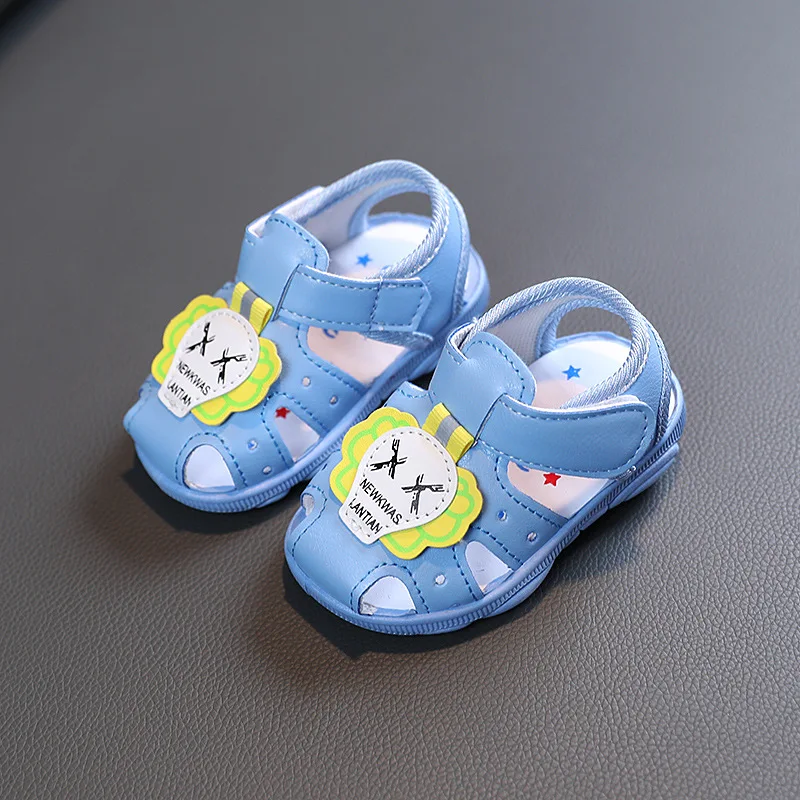 

Baby Boys Sandals Girls Summer Shoes Clogs Infant Called Cute Cartoon Soft Anti-slip Shoe Newborn Leather Sandal for Kid Unisex