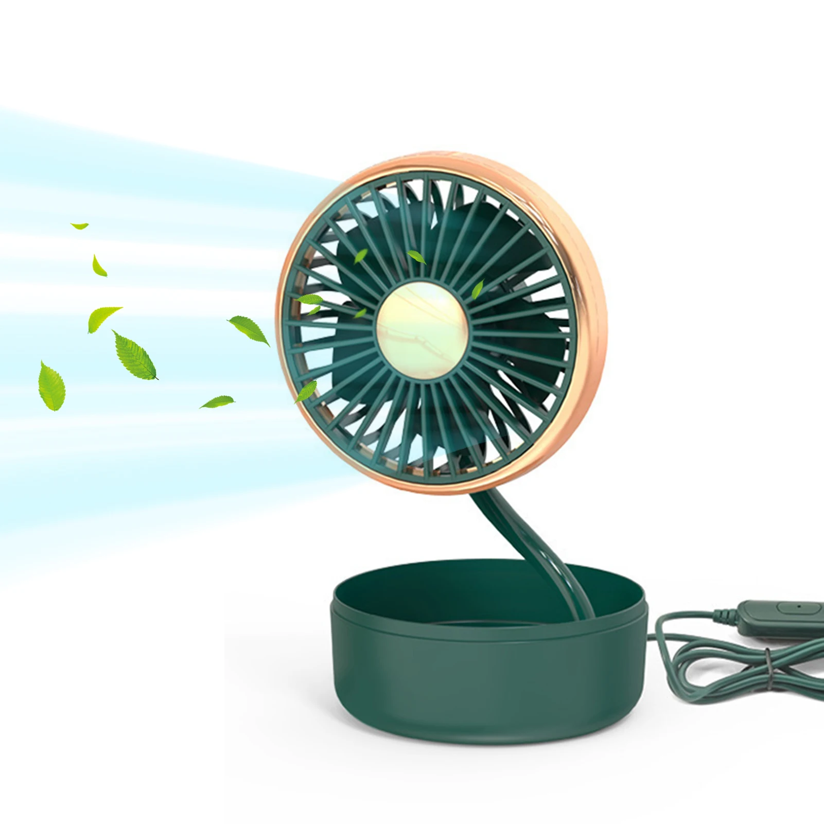 

Car Cooling Fan USB Charging Desktop Fan Summer Car Accessories 360 Degree Rotating Small Electric Fan Universal For SUV Trucks