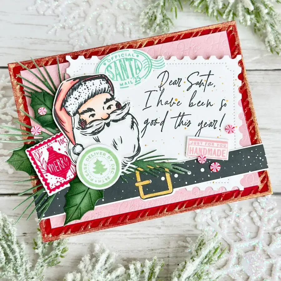 2024 Рождественские носки North Pole Mail Салфетки Деревья Металлические штампы