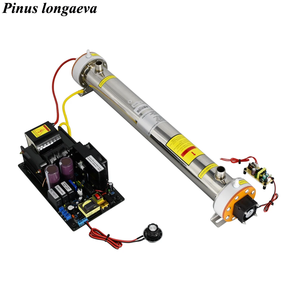 

CE FCC ROHS 50G/H 55G 60G 60grams adjustable air cooling + water cooling High concentration Quartz tube Ozone cell Module Kit