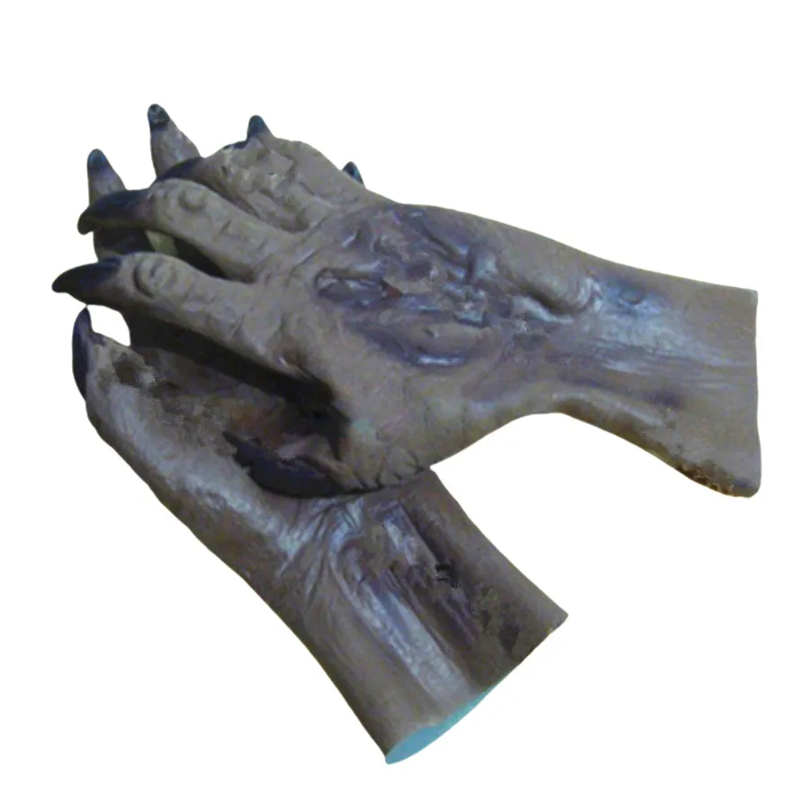 Коричневые латексные страшные аксессуары для косплея Хэллоуина дьявола унисекс