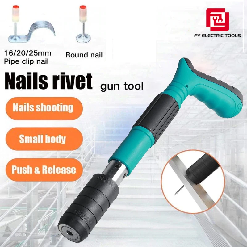 

Manual Rivet Nail Gun Ceiling Wall Shoot Nail Gun Anchor Wire Slotting Device Home Wall Fastener Metalworking Rivet Gun Tools