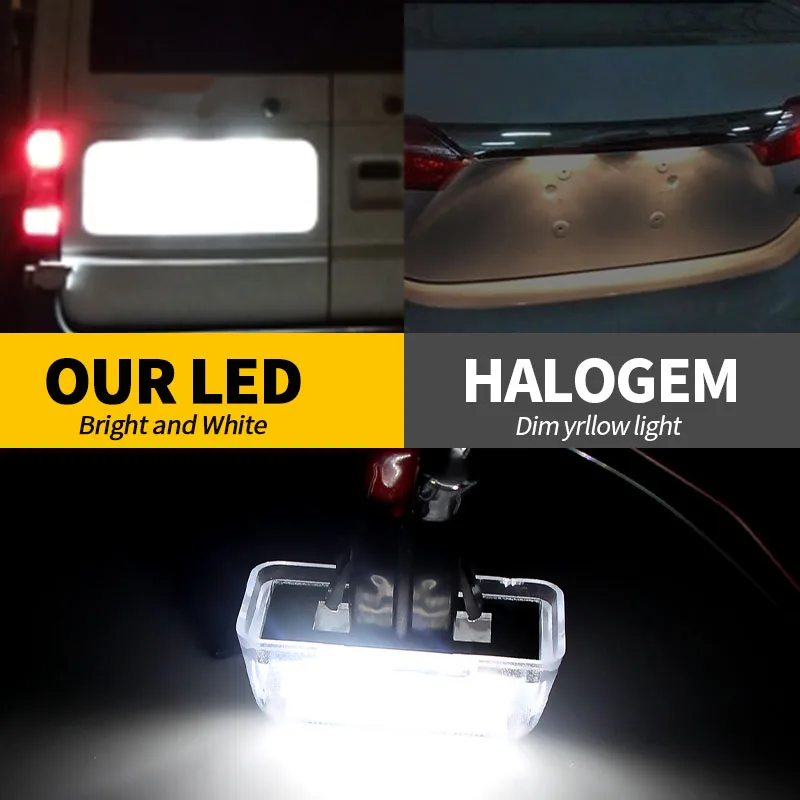 2 шт. освещение номерного знака автомобиля SMD светодиодный светильник для Ford Transit