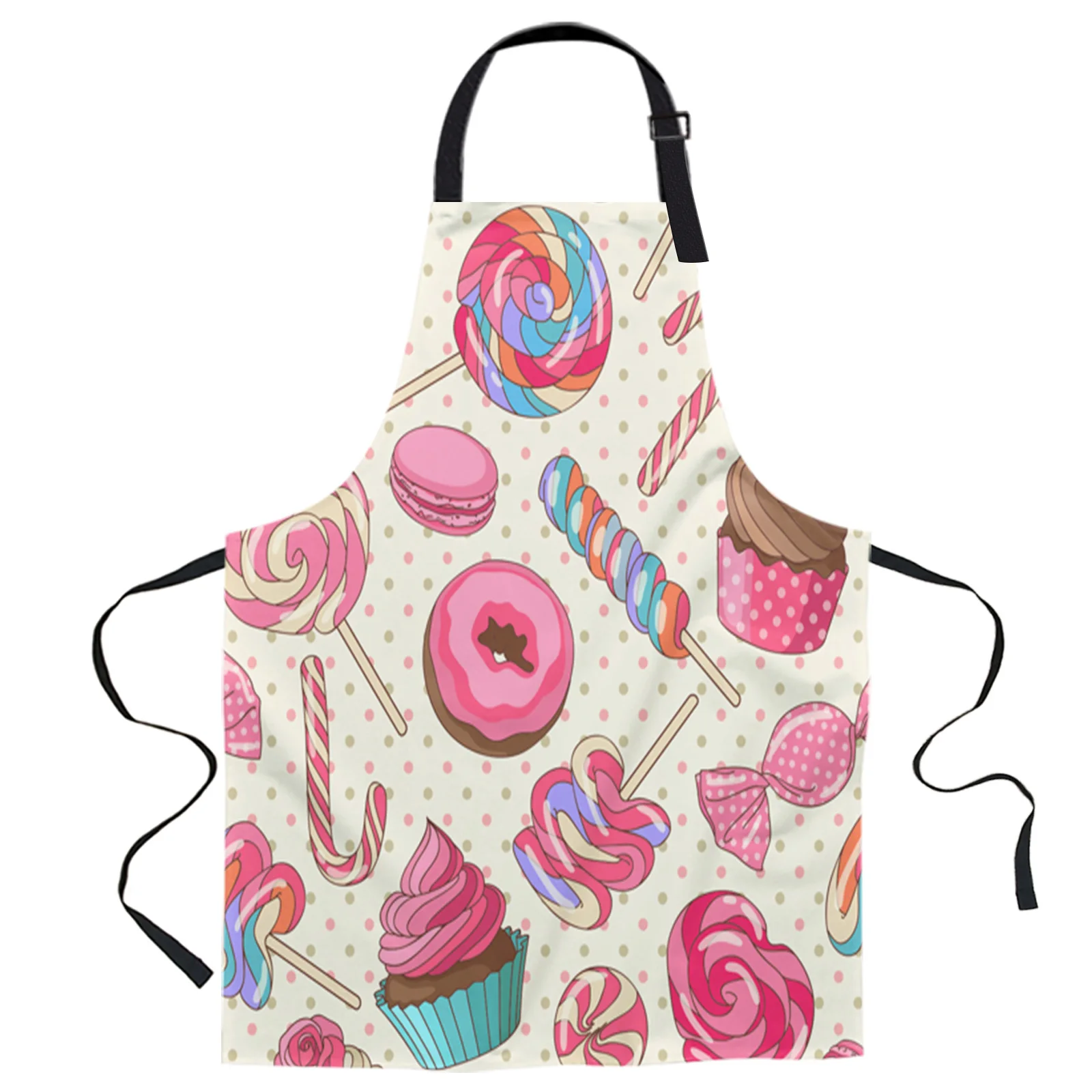 

Delicious Food Donut Aprons for Women Men Kid Cooking Baking Apron Kitchen Utility Equipment Accessories