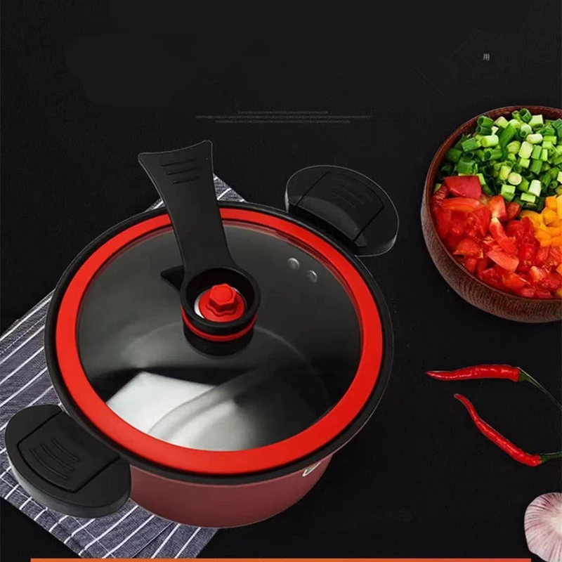 

Kitchen Vacuum Mini Pressure Cooker Cookware Soup Meats Pot Gas Stove/Open Fire Pressure Cooker Stew Pot
