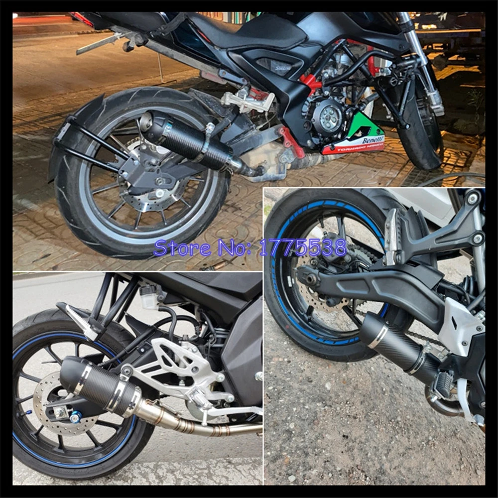 Глушитель выхлопных газов для мотоцикла Z900 ZX6R ZX10 Shiver 750 FZ6 CBR1000RR R25 MT07 Xmax Tmax530 R6 51 мм |