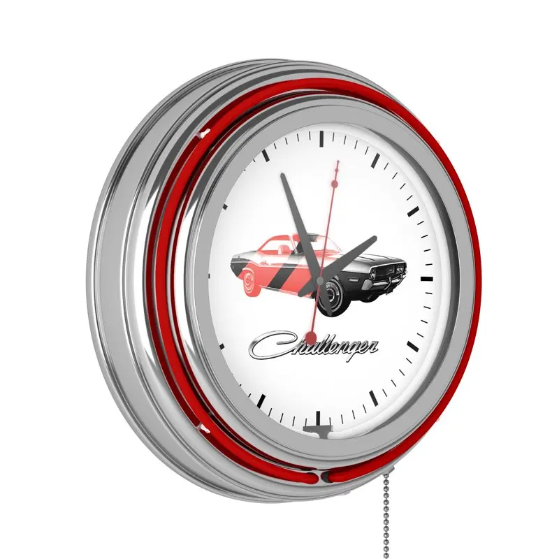 

Stripe 2 Double Ring Neon Wall Clock