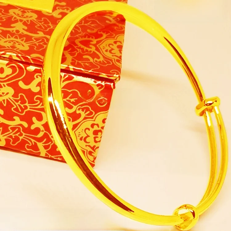 Бесплатное кольцо Вьетнамский браслет из чистого песка золотой для женщин не