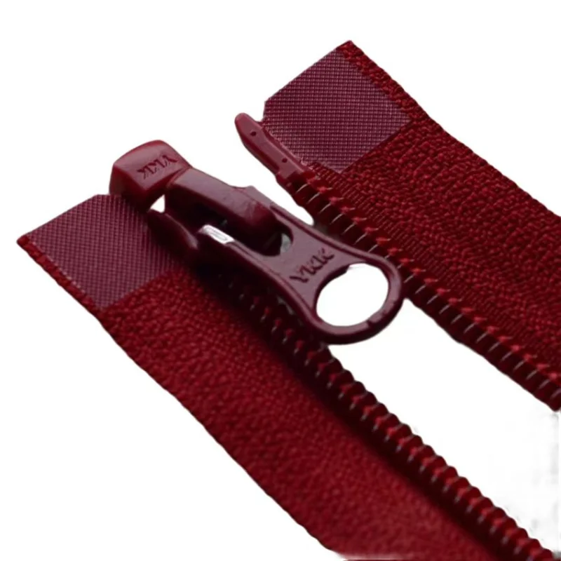 

2pcs/Lot 5# 50 to 80cm YKK Zipper Nylon Coil White Black Red Blue Fastener Single Open Sportwear Jacket Tailor Sewing Accessory