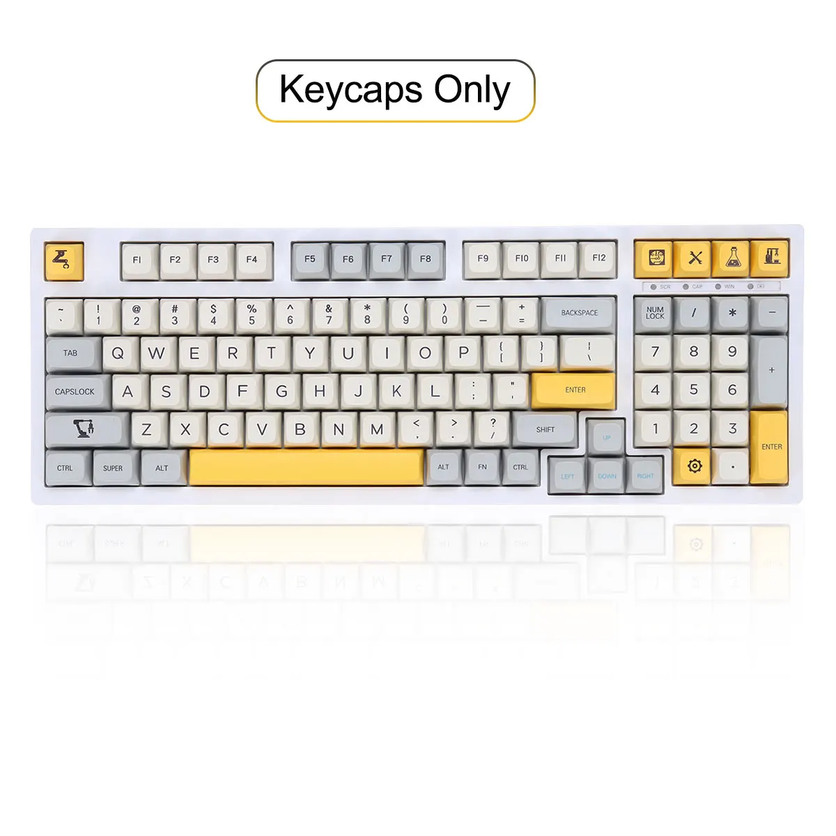 

121 Keys Heavy Industry PBT Keycap Set XDA Profile Sublimation Custom Key Caps Keycaps for Mechanical Keyboards PC Computer