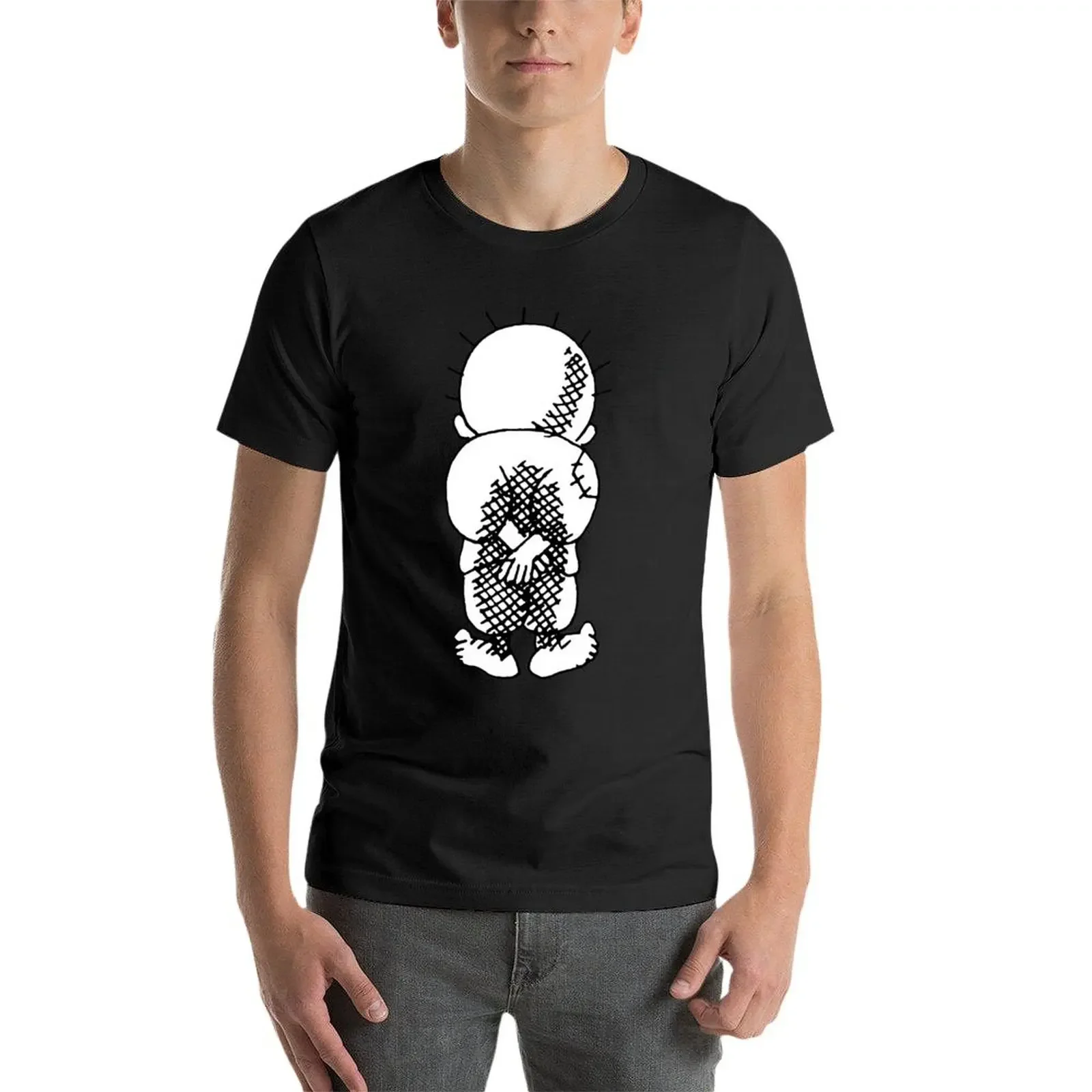 Футболка Handala искусственные топы заготовки аниме новое издание Мужская