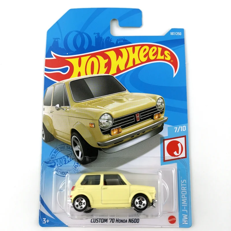 

2021-187 Hot Wheels Cars CUSTOM 70 HONDA N600 1/64 Metal Die-cast Model Collection Toy Vehicles