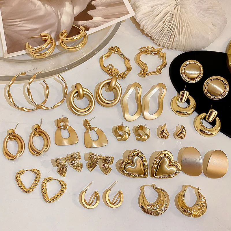 

Женские серьги-кольца, корейские модные противоаллергенные серьги, женские разнообразные женские серьги 2023, женские серьги