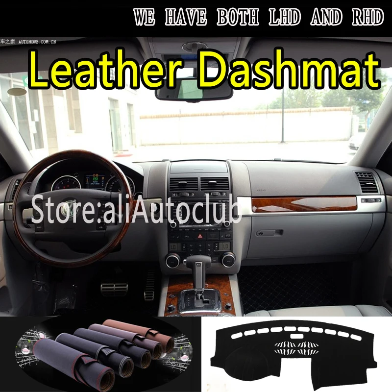

For Volkswagen Vw Touareg G1 2002 2003 2004 2005 2006 2009 Leather Dashmat Car Styling Cover Dash Mat Dashboard Cover Carpet