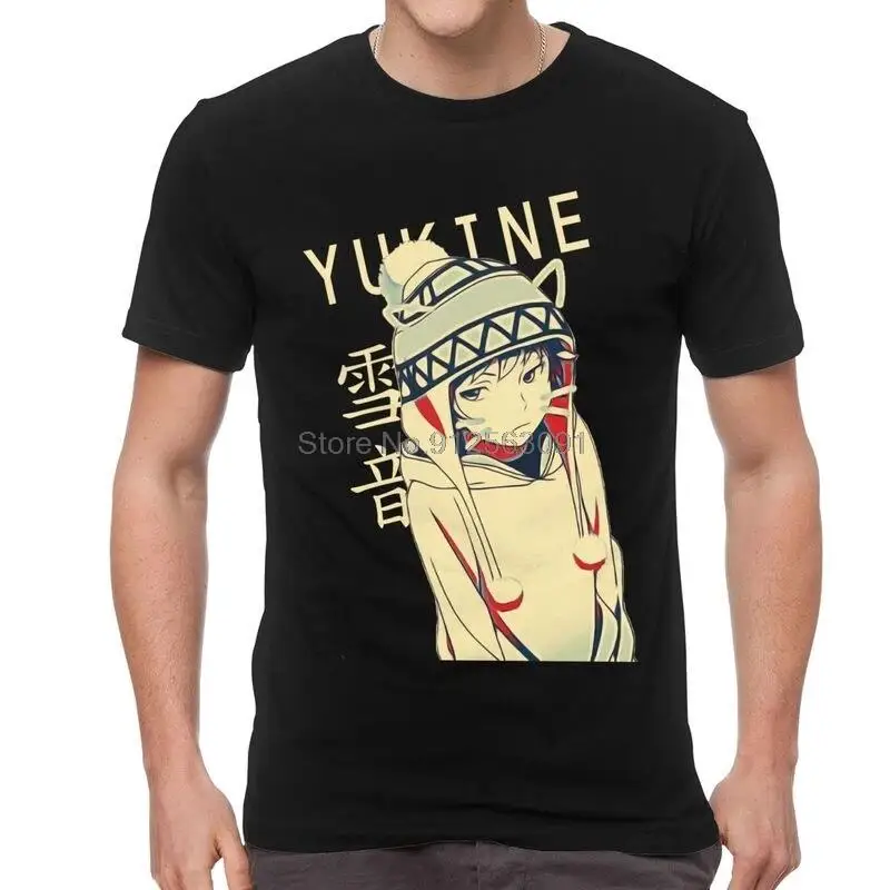 

Noragami Yukine Anime T Shirt Men's Cotton Print T-shirts Graphic Tshirt Short Sleeve Manga Tees Tops Oversized