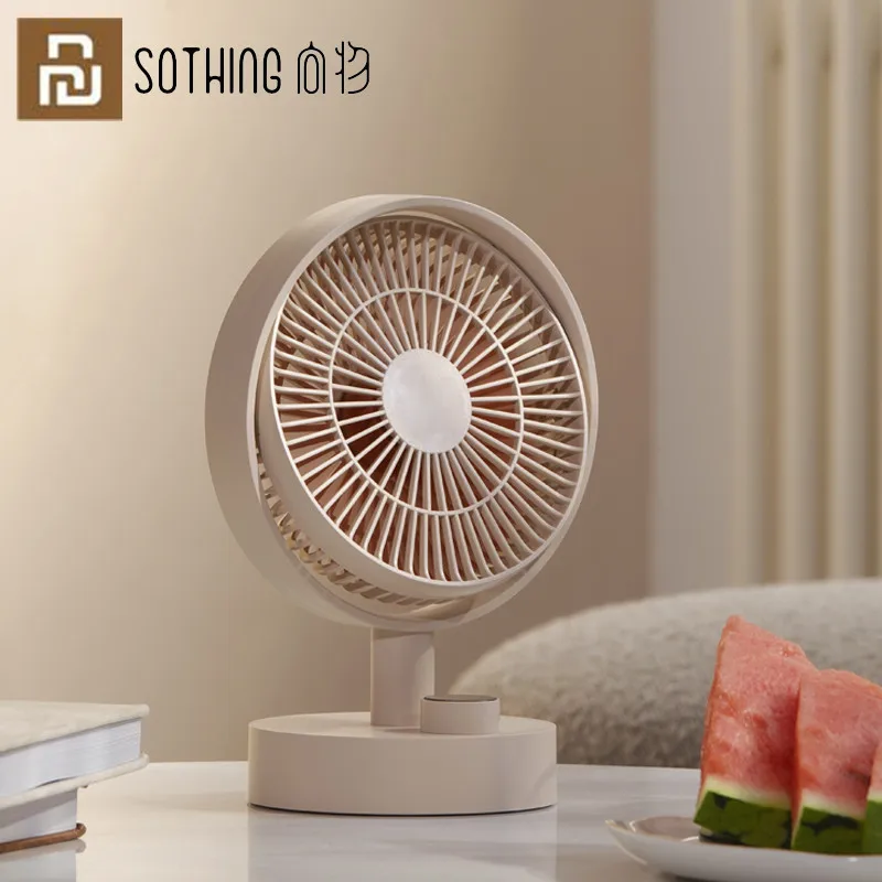

YOPIN Sothing настольная головка вентилятора встряхивание интеллектуальный цифровой дисплей мини вентилятор Type-C Перезагрузка низкий уровень шу...