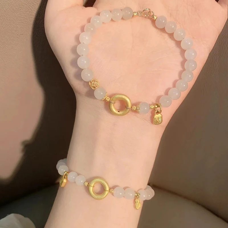 Натуральный нефрит Хэтянь овца жир белый свободные бусины сделай сам