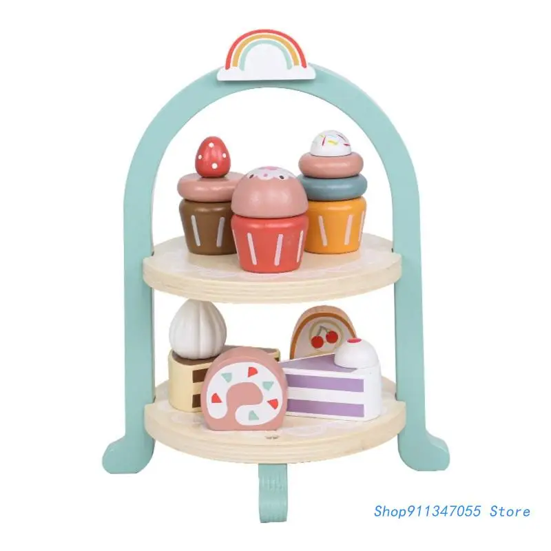 

1Set Toddler Role-Play Toy Realistic Model Dessert Ware Pastry Toy for Cooking Drop shipping