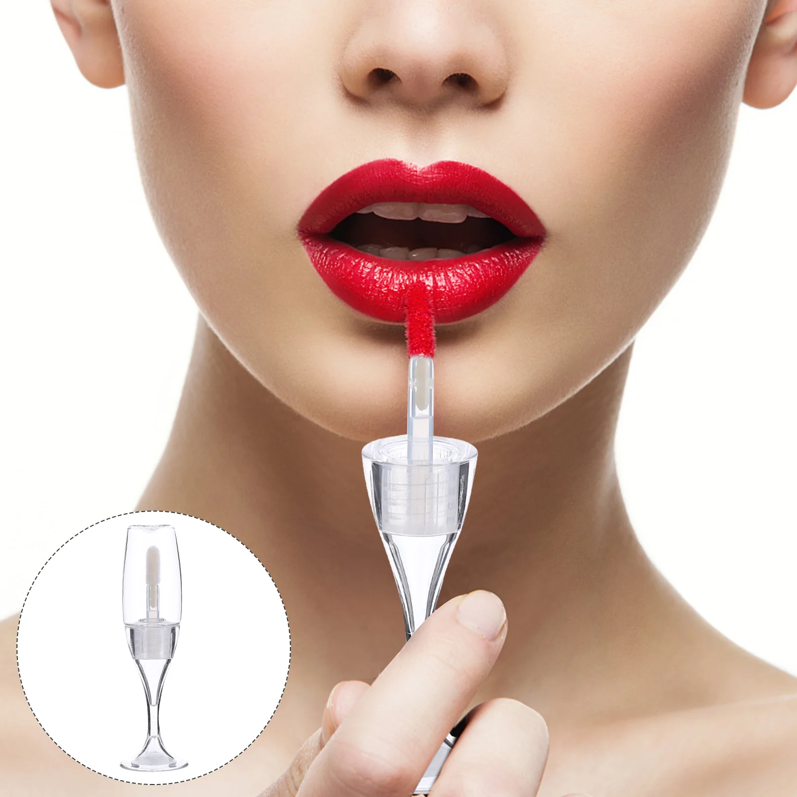 

Тюбики для блеска для губ, прозрачный мини-тюбик, многоразовый женский косметический пустой контейнер, флакон, контурная помада, кристаллич...