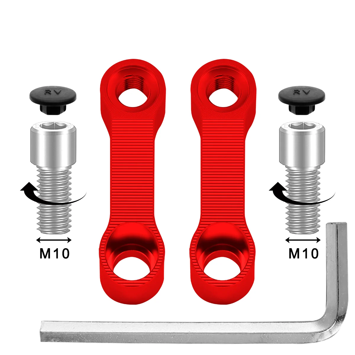 Удлинитель зеркал заднего вида для мотоцикла, удлинитель адаптера, адаптеры для удлинителя зеркала, принадлежности для стояка, базовые зеркала заднего вида