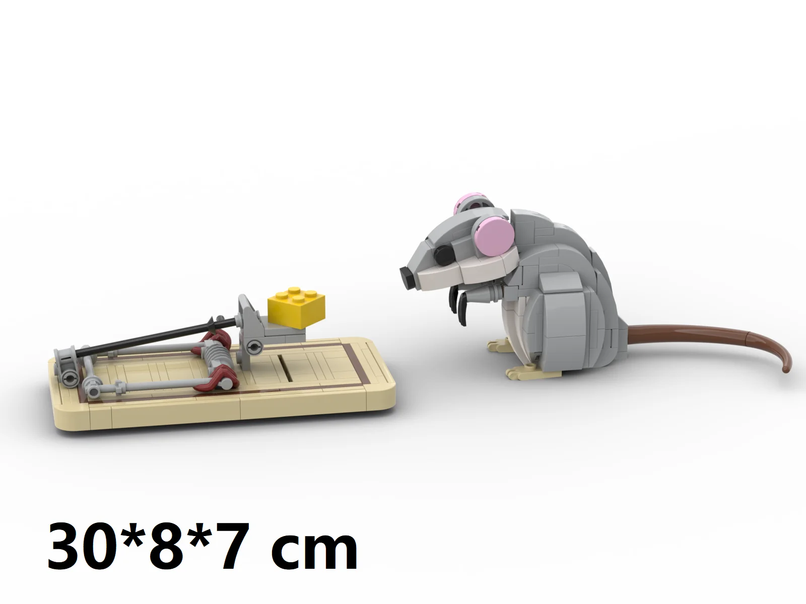 Фото Конструктор MOC: Креативный дизайн мышеловки и зажима для мышей, строительные блоки, игрушки для сборки, подарки №4
