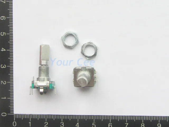 5 pcs Rotary Encoder Switch EC11 Audio Digital Potentiometer with Handle Length 20 mm lk 90s length counter meter digital length gauge wheel type length encoder with accuracy 0 01m