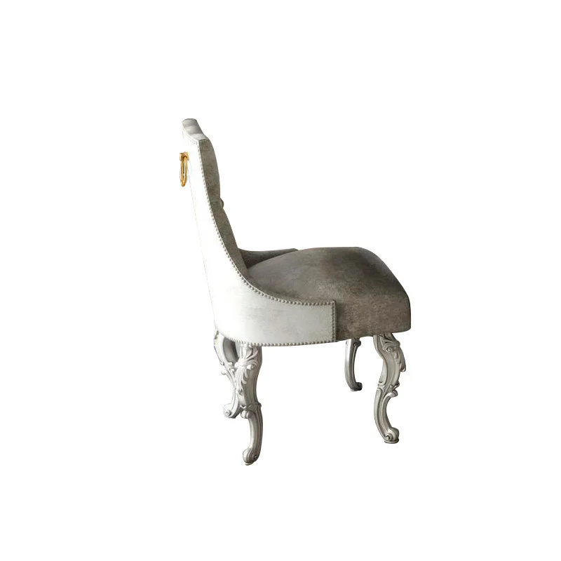 Европейский роскошный обеденный стол с резьбой по дереву и стул комбинированная