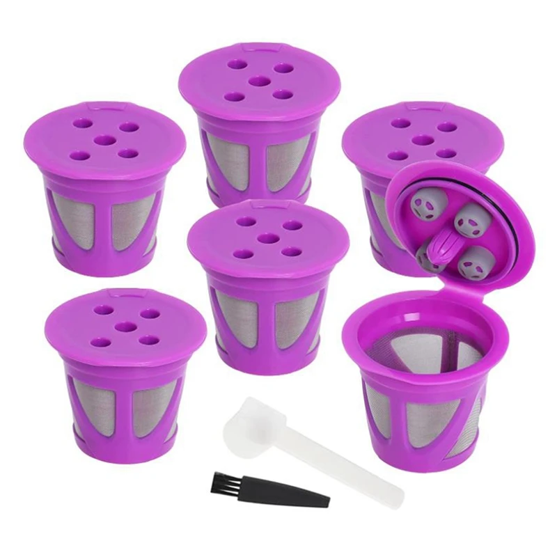 

6 шт. многоразовые кофейные капсулы K Cup для Keurig 2,0, многоразовые кофейные фильтры