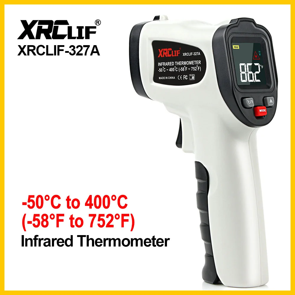 

Цифровой инфракрасный термометр XRCLIF, лазерный измеритель температуры с пистолетом, Бесконтактный пирометр-58 ℉ ~ 1112 ℉