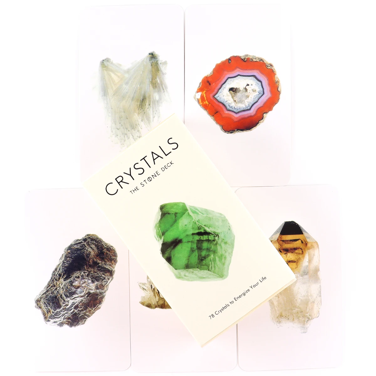 

Crystals: The Stone Deck: 78 Cards This Deck Is A Practical and Beautiful Accessory for Modern Mystics and Spirituality Seekers.