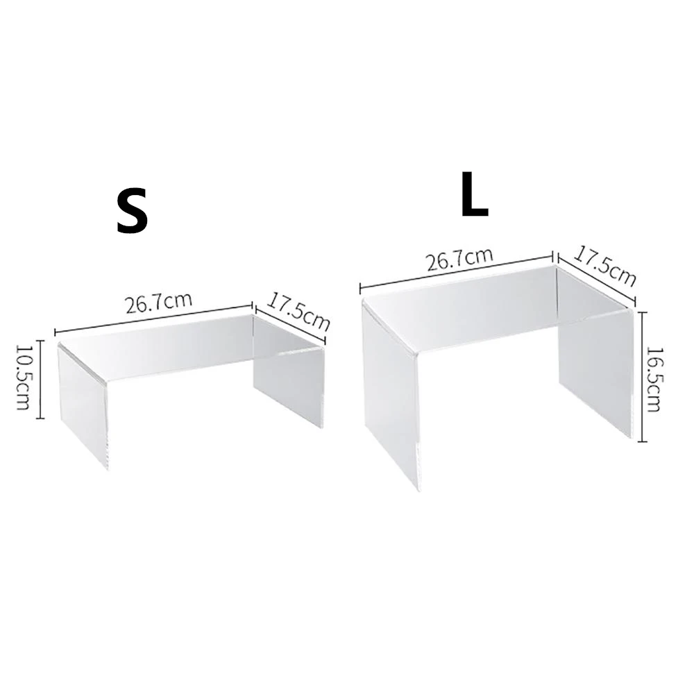 acrylic layered storage rack for kitchen cabinets divider and organizer transparent home desktop storage racks free global shipping