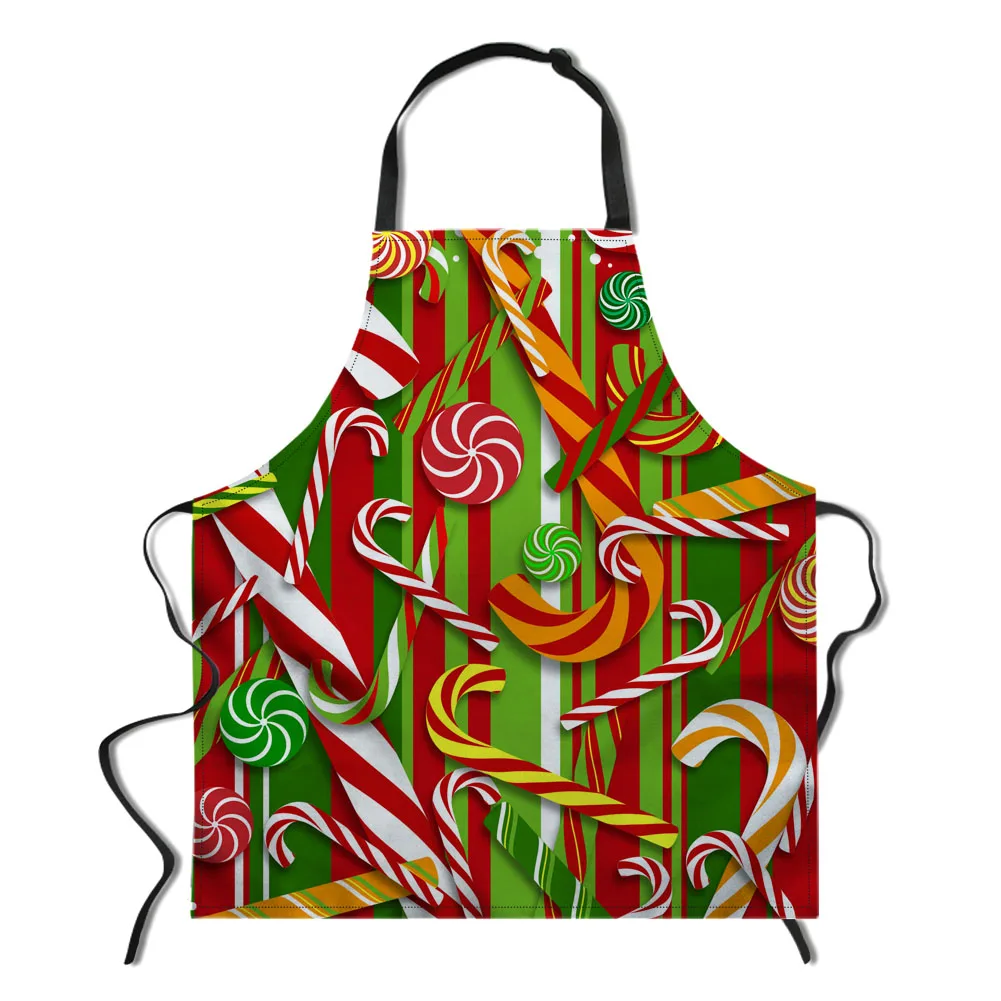 

Christmas Pattern Waterproof BBQ Baking Cooking Apron Men Adults Sleeveless Aprons Kitchen Aprons for Women Delantal Cocina 2022