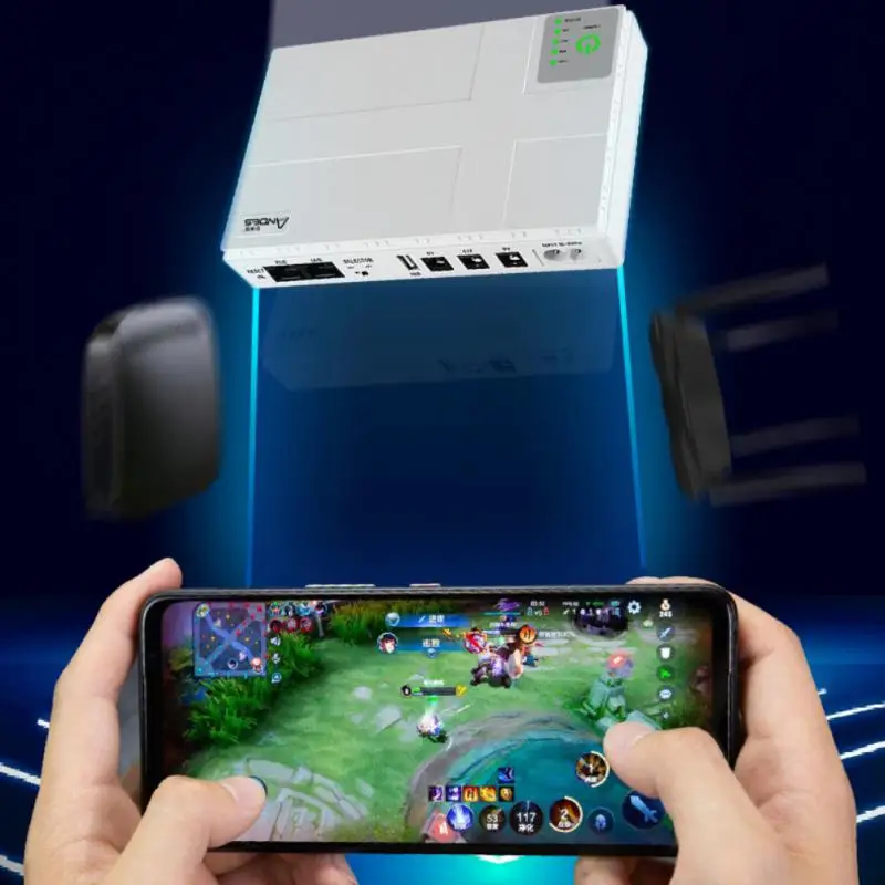 

Uninterruptible Security Standby Backup Mini Router Uninterruptible Power Supply Ups Powerbanks Over-discharge Power Ups