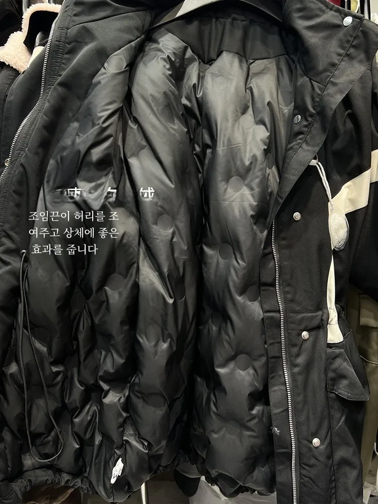 Пуховик-карго с хлопковой подкладкой женская зимняя одежда 2024 новые модные