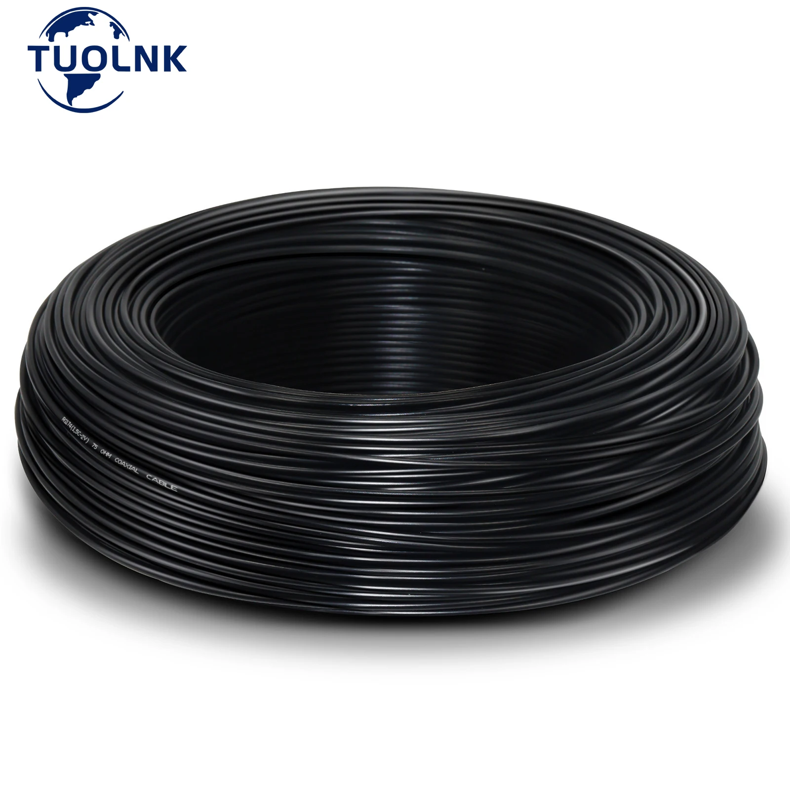 Cabo Coaxial Flexível da Baixa Perda do Cabo de Extensão Rg174 para o Roteador 50ohm 10m 20m da Rede do rf dos Fios 30m 40m 50m 100m