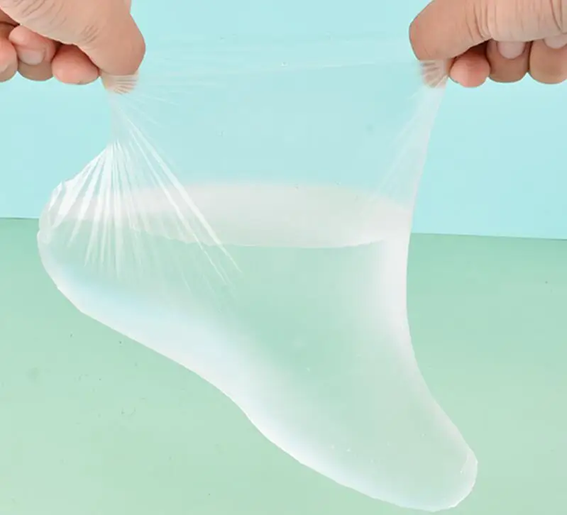 100 шт. прозрачных одноразовых накладок на ноги для детокс-сеансов в спа, педикюра, предотвращение инфекций, уход за пересушенной кожей, массаж, очищение.