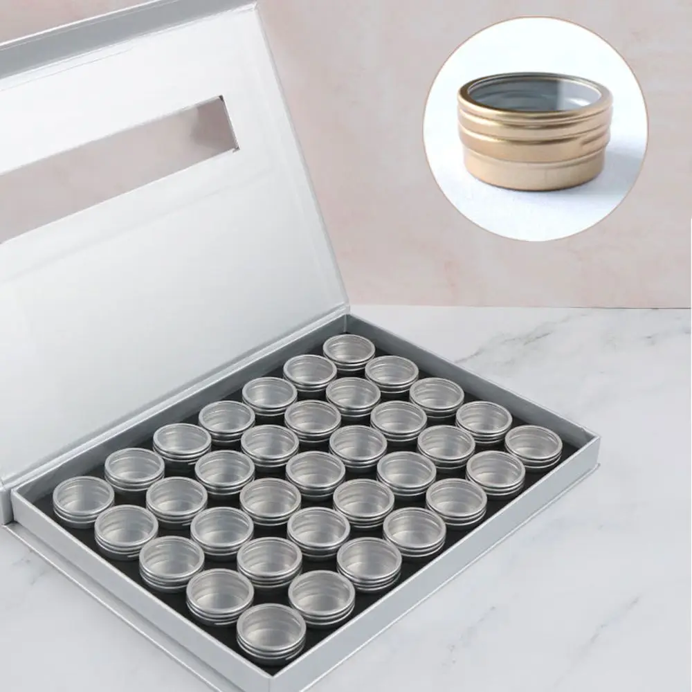 

Bottles Nail Art Container Powder Display Organizer Manicure Tool Beads Case Gems Plate Nail Charms Storage Box