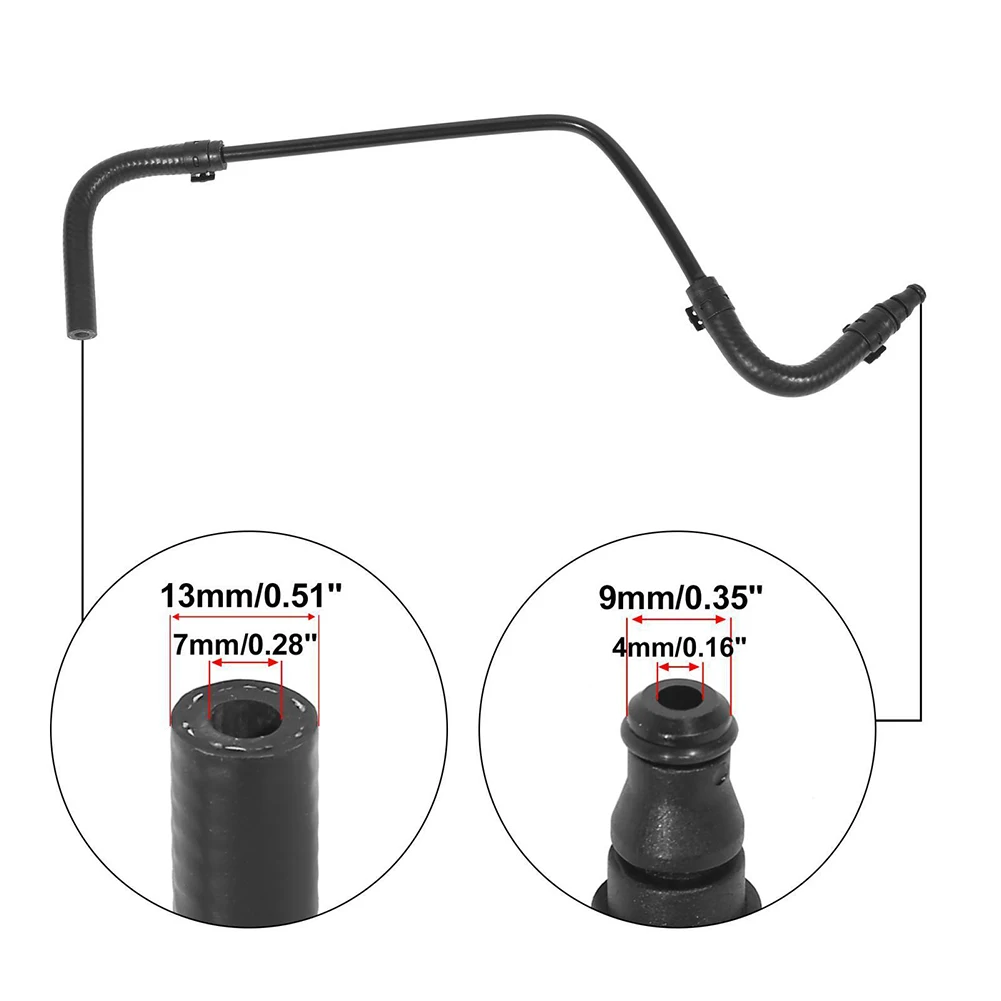 

Engine Coolant Hose Water Hose 2035010025 Accessories Black For Benz For C230 W203 For Mercedes 2003-2005 Durable