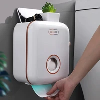 bathroom accessories toilet paper holder wall mounted waterproof multifunctional waterproof tissue box roll paper storage box