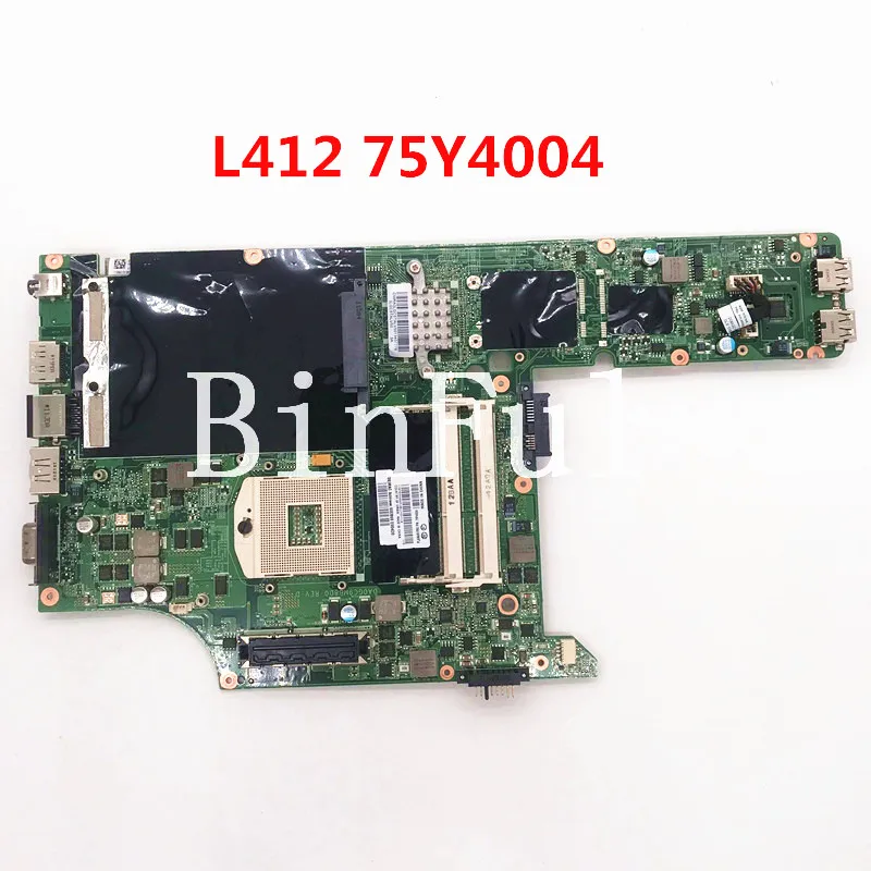 Free Shipping High Quality Mainboard For Lenovo L412 Laptop Motherboard 75Y4004 75Y4002 DA0GC9MB8D0 DDR3 100% Full Working Well