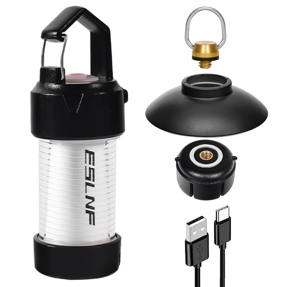 

Многофункциональный светодиодный светильник для кемпинга USB Type-C, перезаряжаемый, атмосферсветильник вес, для пеших прогулок, рыбалки, ночн...