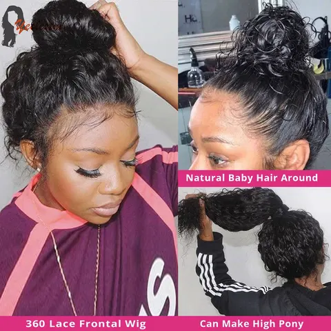 Парик из натуральных волос с волнистыми натуральными волосами, 10-30 дюймов - изображение