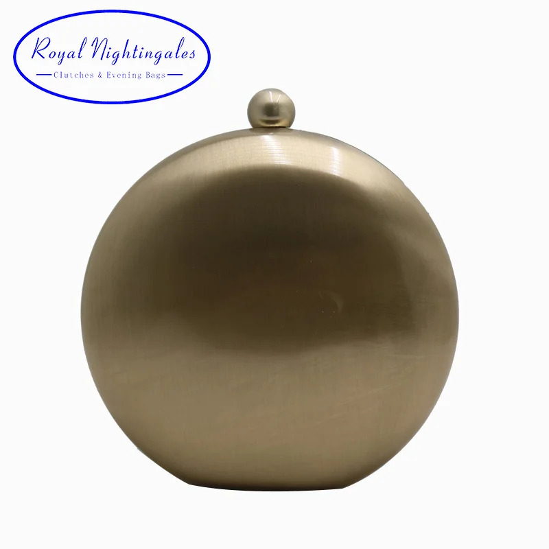 

Royal Nightinglaes Metal Hard Box Clutch Gold/Silver/Bronze/Gunmetal Black Evening Bags for Womens Party Prom